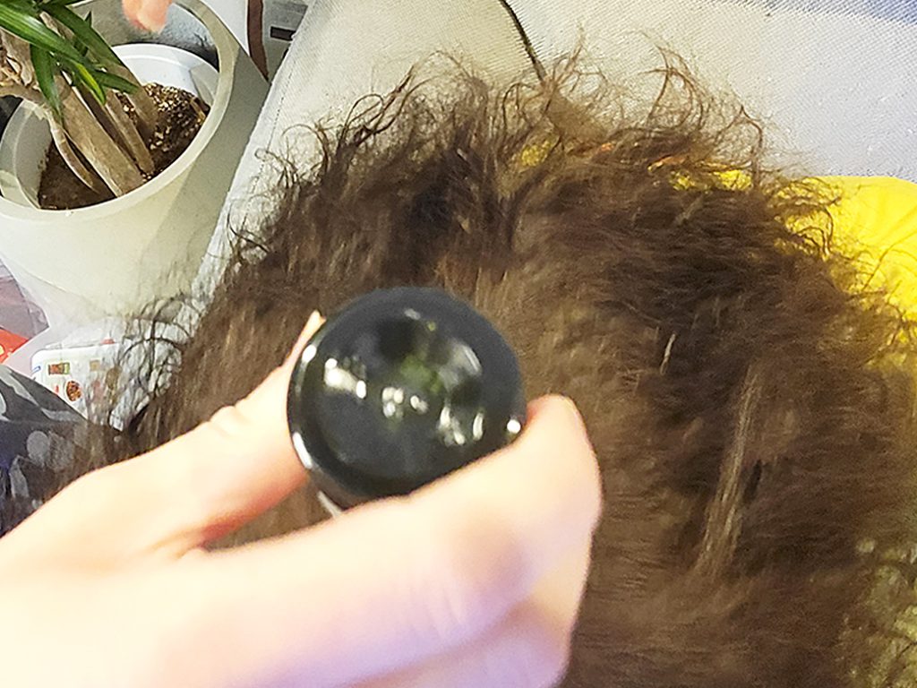 リグロ大作戦 リグロ ロート製薬 リグロ塗布中